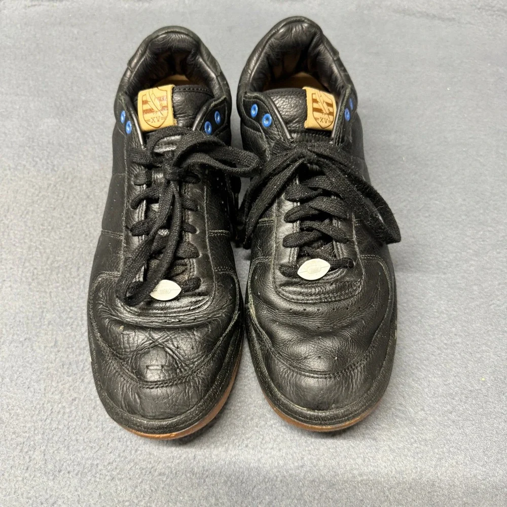 Nike Zoom Sneakers Mens 10.5 Supreme Court XV Black Leather Low Top 447843-003